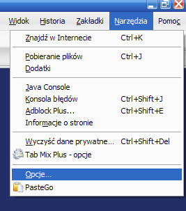 konfiguracja proxy windows 7